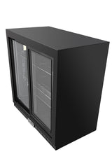 Equator-Vitlife Back Bar Cooler with 2 Sliding Glass Doors Under counter Beverage Refrigerator with LED,7.5 Cu.Ft.