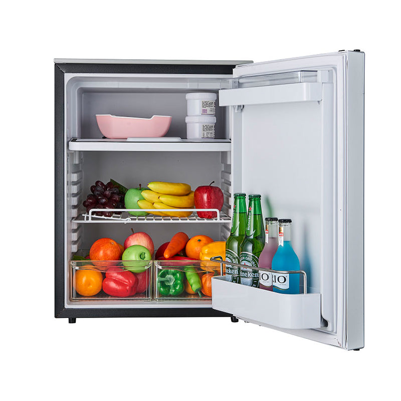 12V/DC Mini-Fridge Freezer 2.8cf Silver for RV BOAT OFF-GRID