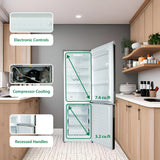 Conserv 11cf Bottom Freezer Refrigerator 24in w/ WINE RACK Stainless 110V