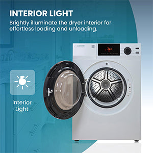 Deluxe 24 in 220V Vented SENSOR Dryer SANITIZE 4 cu.ft Touch Control DIGITAL