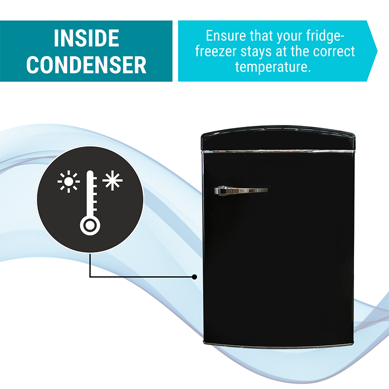 Minirefrigerador retro Conserv de 3.2 pies cúbicos, congelador convertible, sin escarcha, 110 V