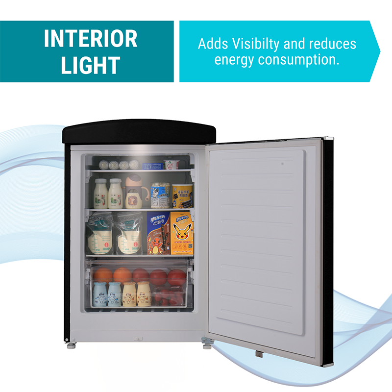 Minirefrigerador retro Conserv de 3.2 pies cúbicos, congelador convertible, sin escarcha, 110 V