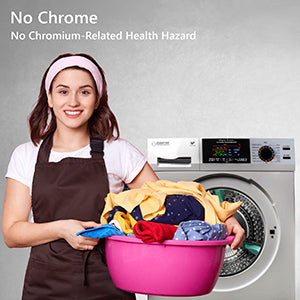 Super Washer 1.9cf/18lbs Sani Allergen Winterize 1400RPM White 110V