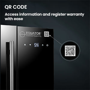 Refrigerador de vinos para encimera Equator de 16 botellas, negro, control táctil, 110V