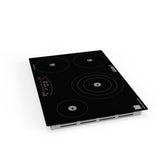 Placa de cocina híbrida eléctrica Equator de 30” – 4 quemadores (2 de inducción + 2 de cerámica), 9 niveles de potencia, 220V