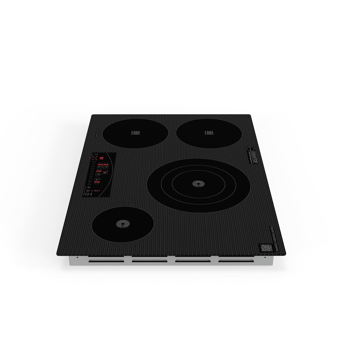 Placa de cocina híbrida eléctrica Equator de 30” – 4 quemadores (2 de inducción + 2 de cerámica), 9 niveles de potencia, 220V