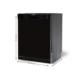 24 in 82 Series Dishwasher 14 place+Wine Rack 3.4g QUIET 51 dB 110V EStar