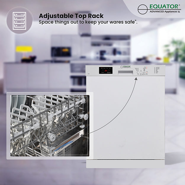 24 in 82 Series Dishwasher 14 place+Wine Rack 3.4g QUIET 51 dB 110V EStar
