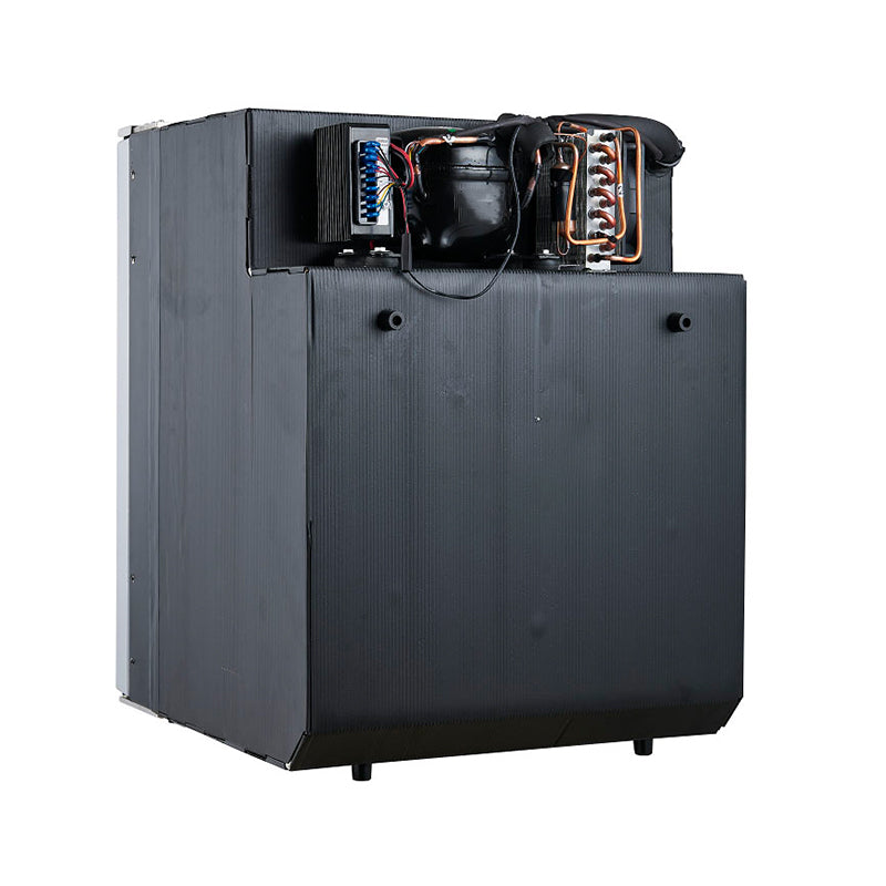 12V/DC Mini-Fridge Freezer 2.8cf Silver for RV BOAT OFF-GRID