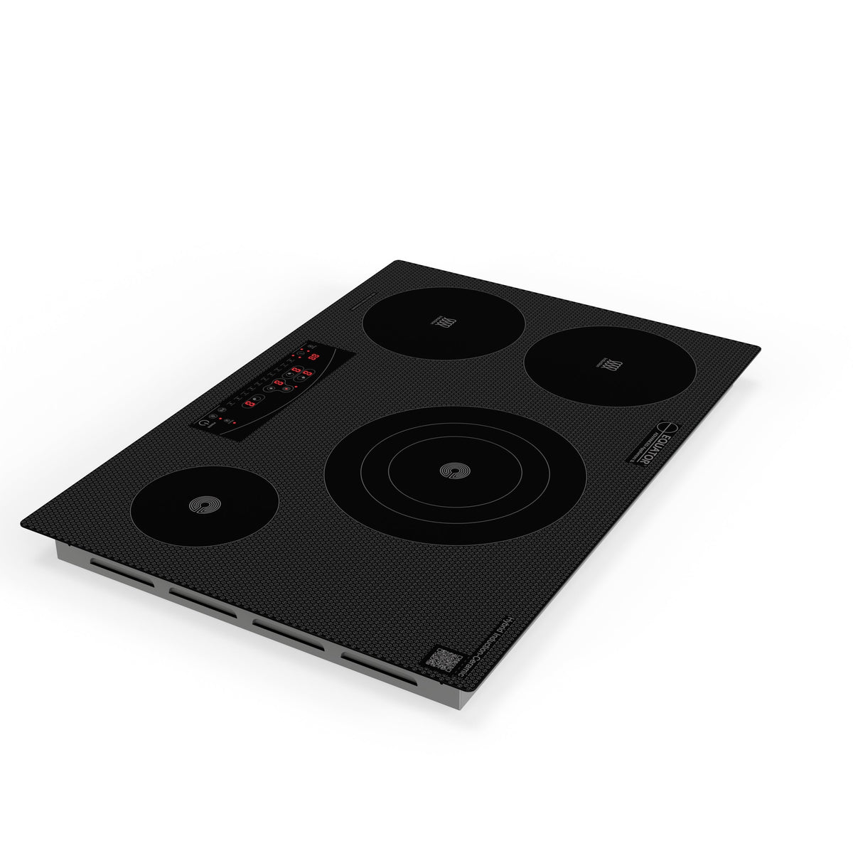 Placa de cocina híbrida eléctrica Equator de 30” – 4 quemadores (2 de inducción + 2 de cerámica), 9 niveles de potencia, 220V