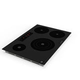 Placa de cocina híbrida eléctrica Equator de 30” – 4 quemadores (2 de inducción + 2 de cerámica), 9 niveles de potencia, 220V