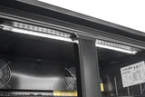 Equator-Vitlife  Back Bar Cooler with 2 Glass Doors Under Counter Beverage Refrigerator with LED,7.5 Cu.Ft.