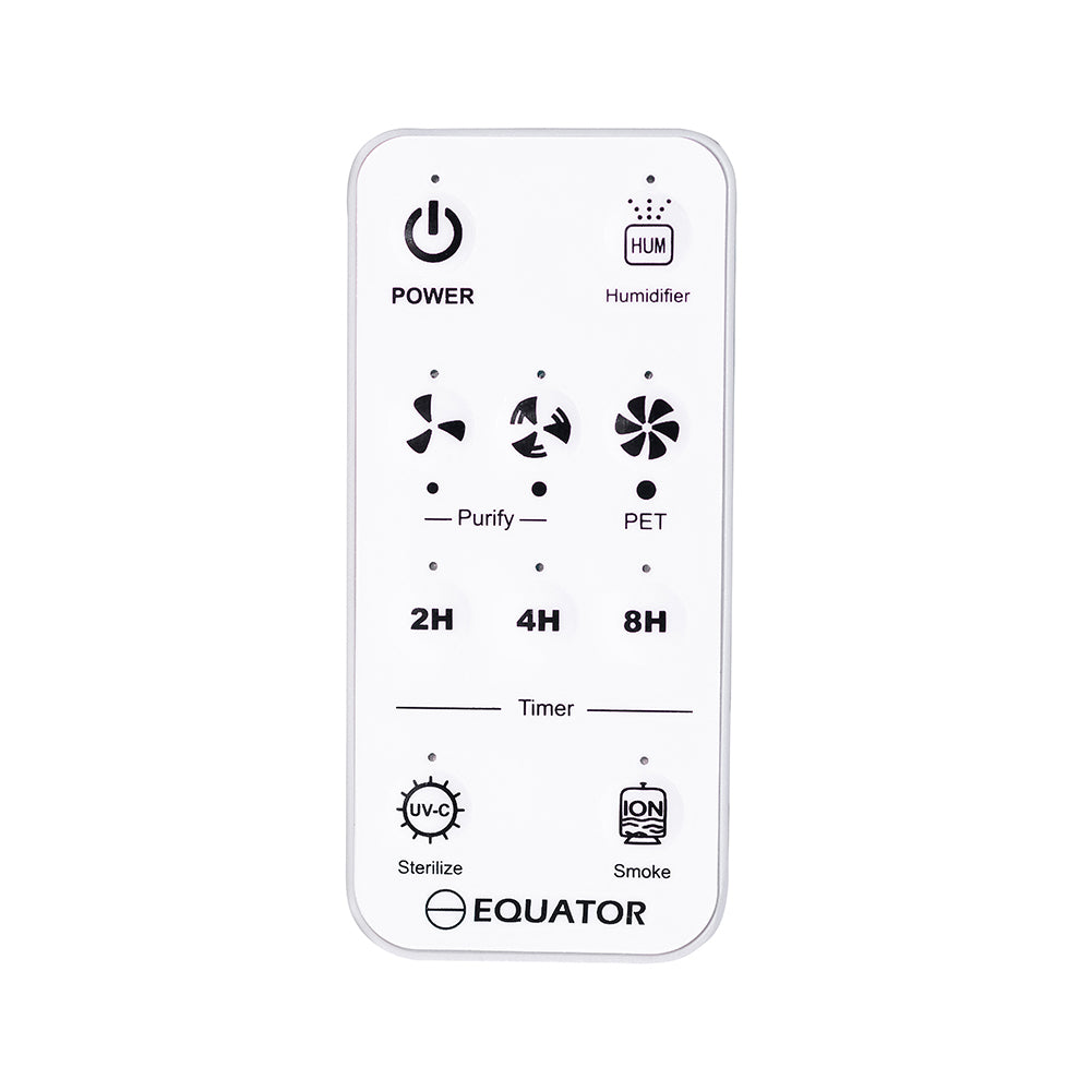 Equator HEPA Air Purifier Sterilizer Ionizer Humidifier PET Option 431sf 110V