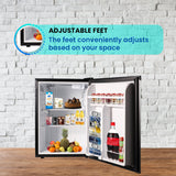 Conserv 18in STAINLESS Compact Mini Refrigerator 2.6cf Reversible Door 110V