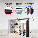 Conserv 18in STAINLESS Compact Mini Refrigerator 2.6cf Reversible Door 110V