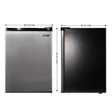 Refrigerador para interiores/exteriores de 2.3 pies cúbicos, clasificación IPX4, acero inoxidable, empotrable/independiente, capacidad para 85 latas, silencioso (42 dB)
