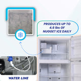 Conserv 30in RETRO Refrigerator 18cf Top Mount FACTORY INSTALLED ICE MAKER 110V Handle