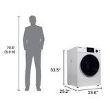 24" Vented Sensor Dryer — 4 cu. ft. / 18 lb, Sanitize Cycle, Touch Control, Digital Display, 110V