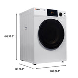 24" Vented Sensor Dryer — 4 cu. ft. / 18 lb, Sanitize Cycle, Touch Control, Digital Display, 110V