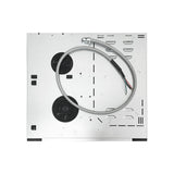 Placa de cocina híbrida eléctrica Equator de 24” – 4 quemadores de cerámica e inducción, 9 niveles de potencia, 220V