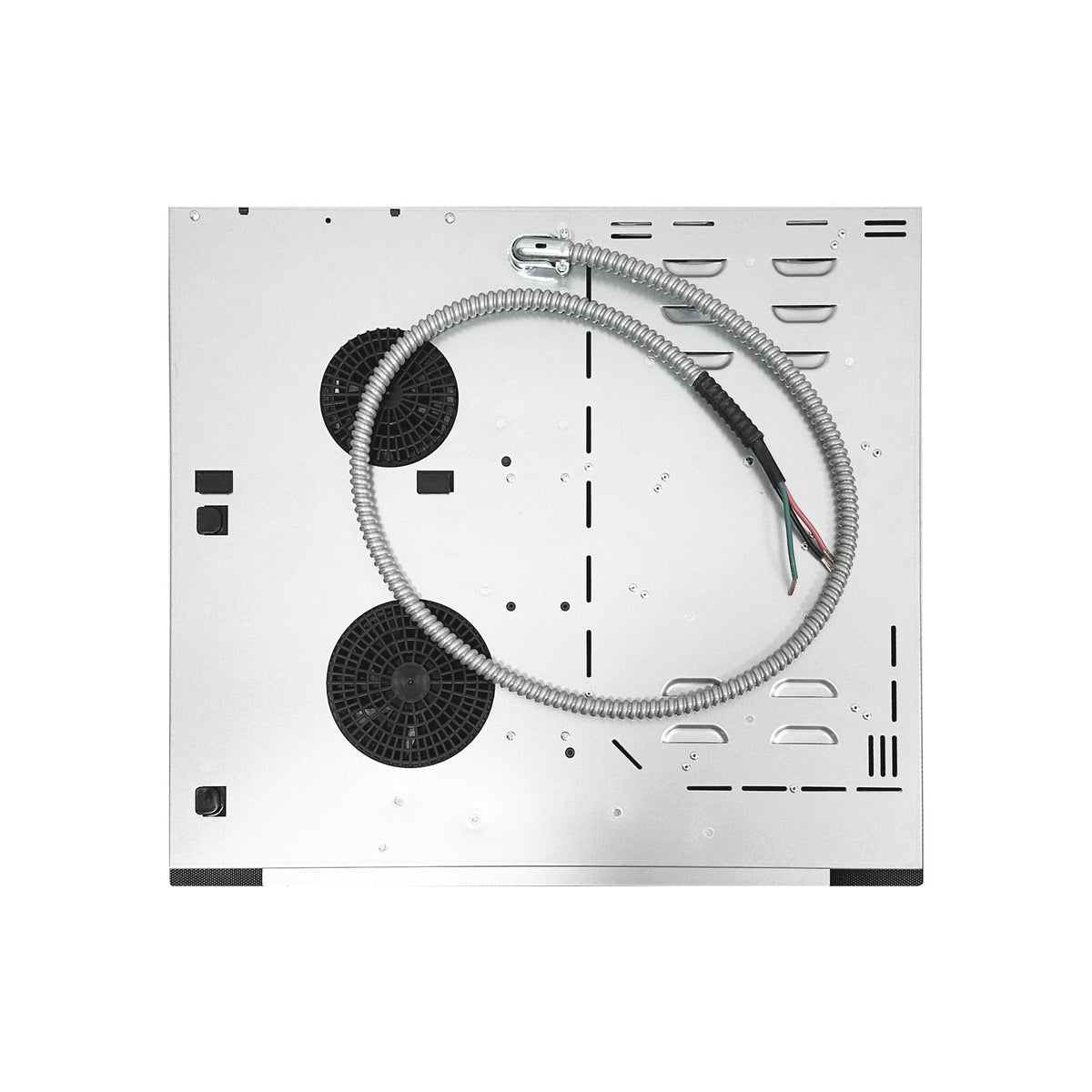 Placa de cocina híbrida eléctrica Equator de 24” – 4 quemadores de cerámica e inducción, 9 niveles de potencia, 220V