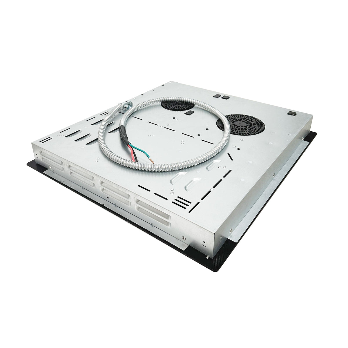 Placa de cocina híbrida eléctrica Equator de 24” – 4 quemadores de cerámica e inducción, 9 niveles de potencia, 220V