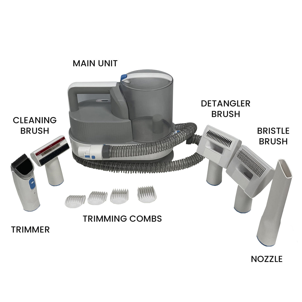 Equator 2.5L/120V Advanced Pet Groomer w/ Adjustable Clipping Comb and Detachable Hose