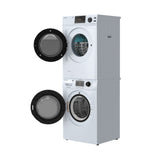 Equator VALUE STACK LAUNDRY 110V 26 Lbs Washer 2.5cf+Vented Dryer 4cf 1 OUTLET