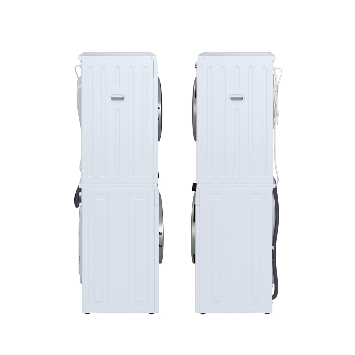 Equator VALUE STACK LAUNDRY 220V 26 Lbs Washer 2.5cf+Vented Dryer 4cf 1 OUTLET