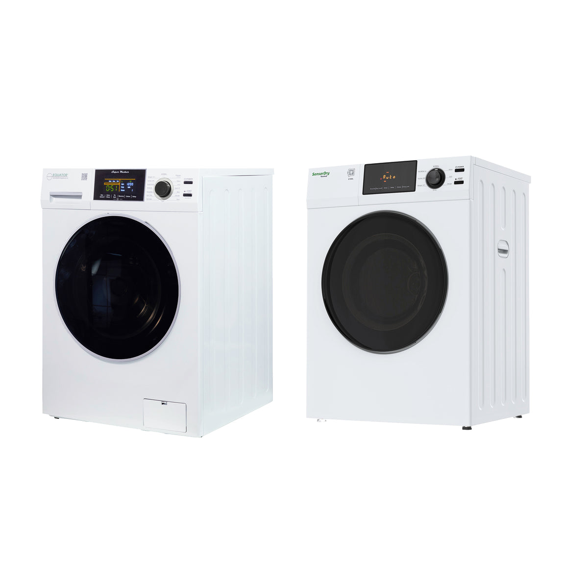 Equator ADVANCED STACK LAUNDRY 110V 26 Lb Washer 2.5cf+Vented Dryer 4cf 1 OUTLET