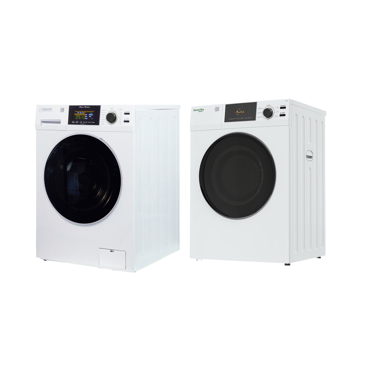 Equator ADVANCED STACK LAUNDRY 220V 26 Lb Washer 2.5cf+Vented Dryer 4cf 1 OUTLET
