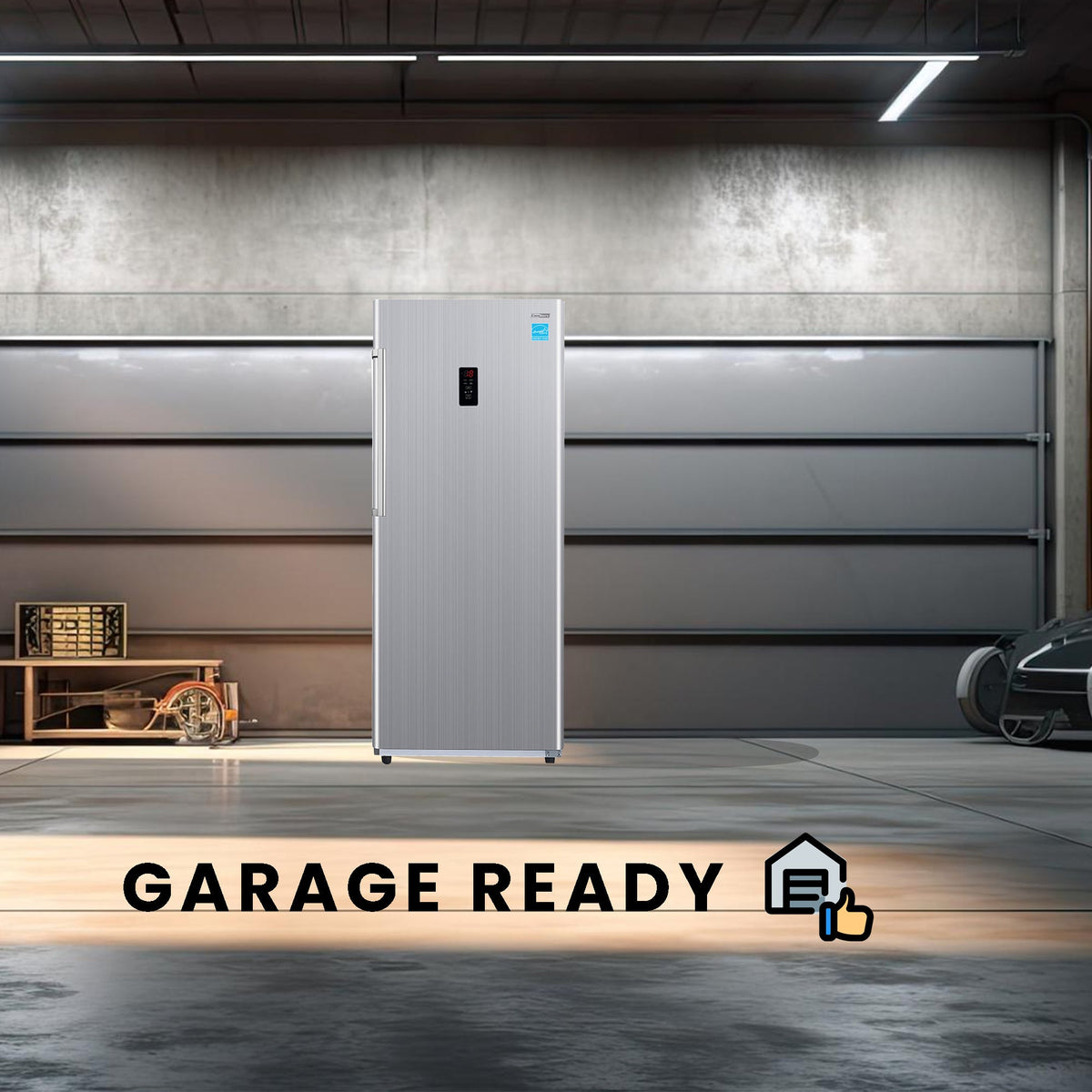 Congélateur vertical Conserv 14 pi³ CONVERTIBLE EN RÉFRIGÉRATEUR, prêt pour garage, certifié Energy Star, 28 po de large, 110 V