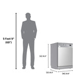 Equator 24" Freestanding Dishwasher - 14 Place Settings, 3rd Rack, Stainless Tub
