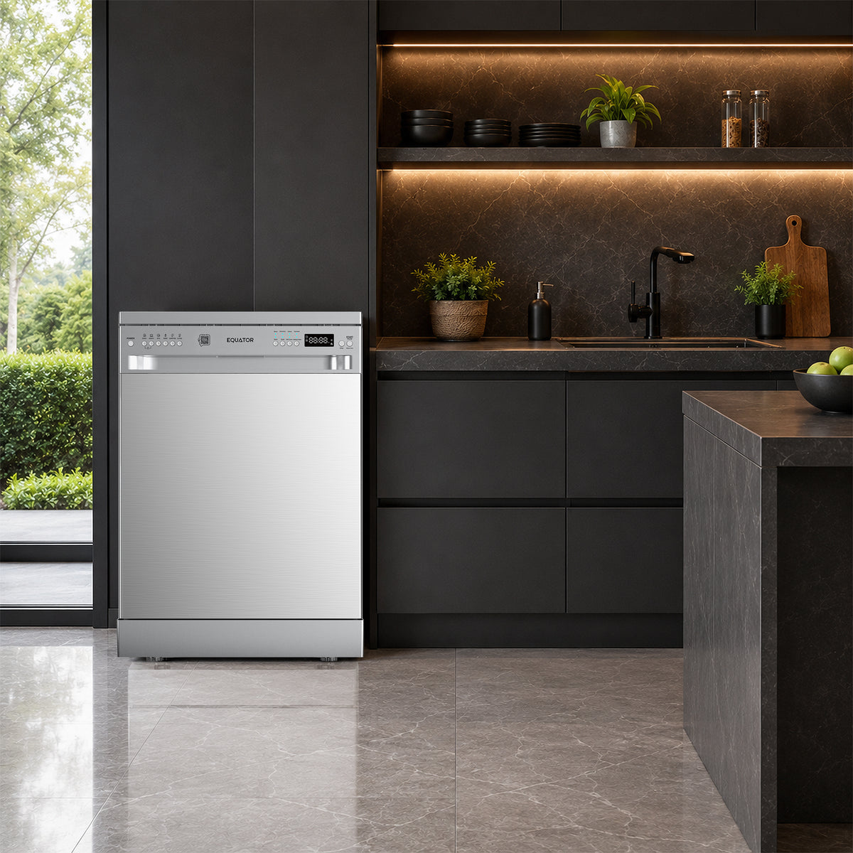 Equator 24" Freestanding Dishwasher - 14 Place Settings, 3rd Rack, Stainless Tub