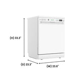 Equator 24" Freestanding Dishwasher - 14 Place Settings, 3rd Rack, Stainless Tub