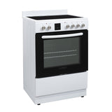 Equator 24 inch Electric Cooking Range 4 Ceramic Burner CONVECTION OVEN+AIR FRYER White