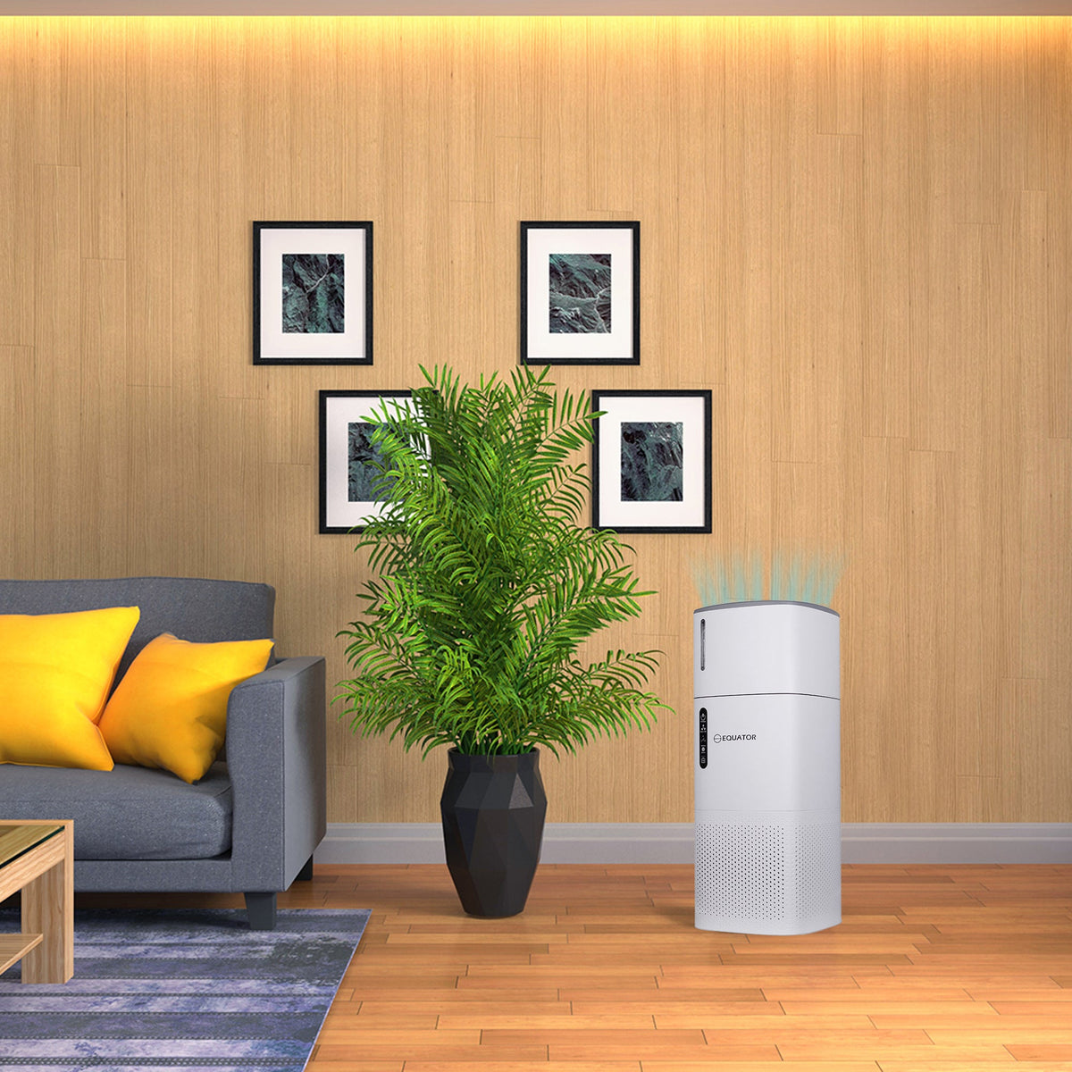 Equator HEPA Air Purifier Sterilizer Ionizer Humidifier PET Option 431sf 110V