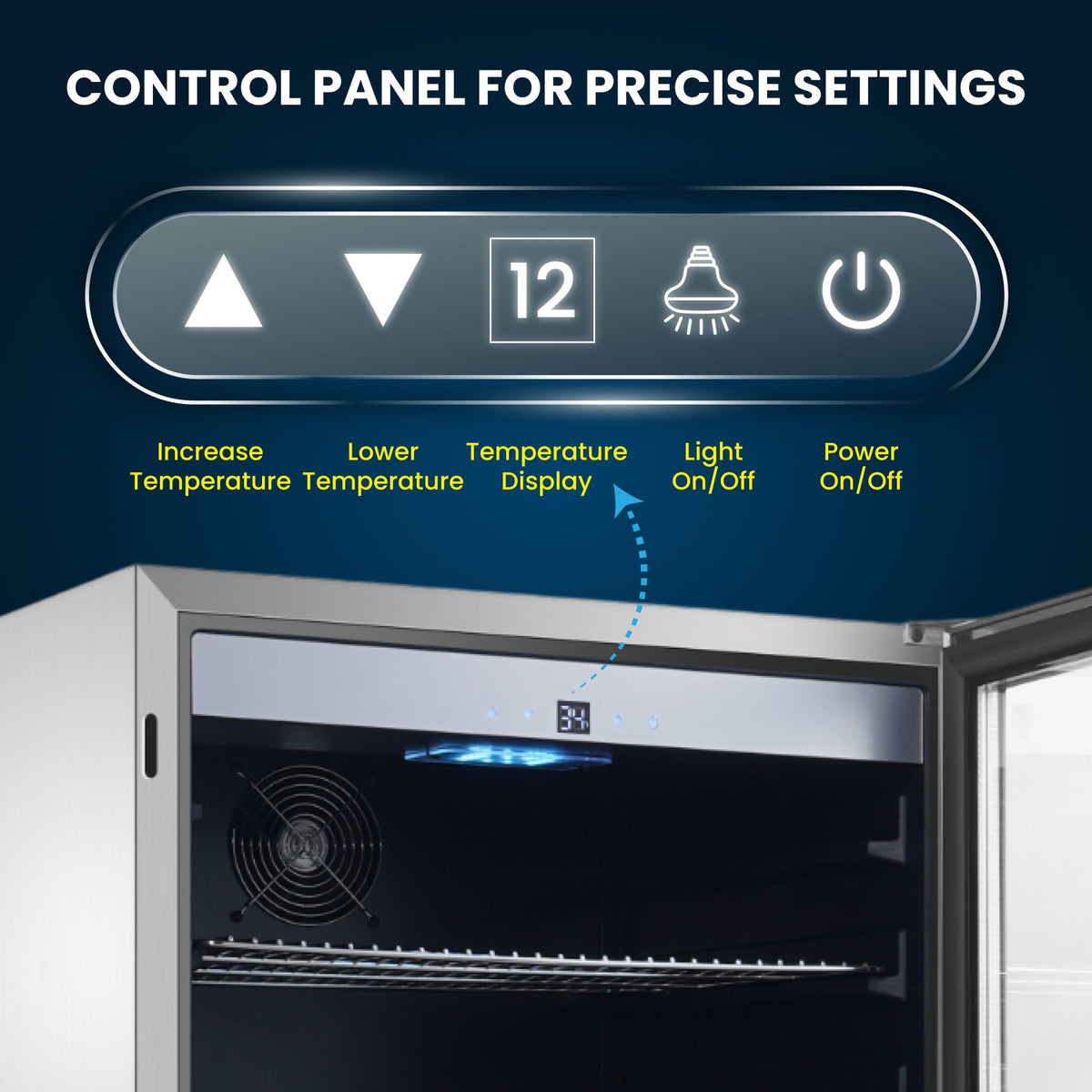 Refrigerador para interiores/exteriores de 4.6 pies cúbicos, IPX4, acero inoxidable, empotrable/independiente, capacidad para 110 latas y 6 botellas