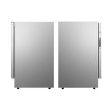 Refrigerador para interiores/exteriores de 4.6 pies cúbicos, IPX4, acero inoxidable, empotrable/independiente, capacidad para 110 latas y 6 botellas
