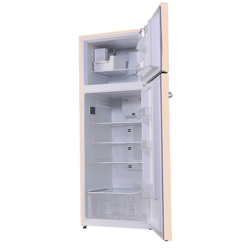 Conserv 30in RETRO Refrigerator 18cf Top Mount FACTORY INSTALLED ICE MAKER 110V Handle