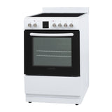 Equator 24 inch Electric Cooking Range 4 Ceramic Burner CONVECTION OVEN+AIR FRYER White