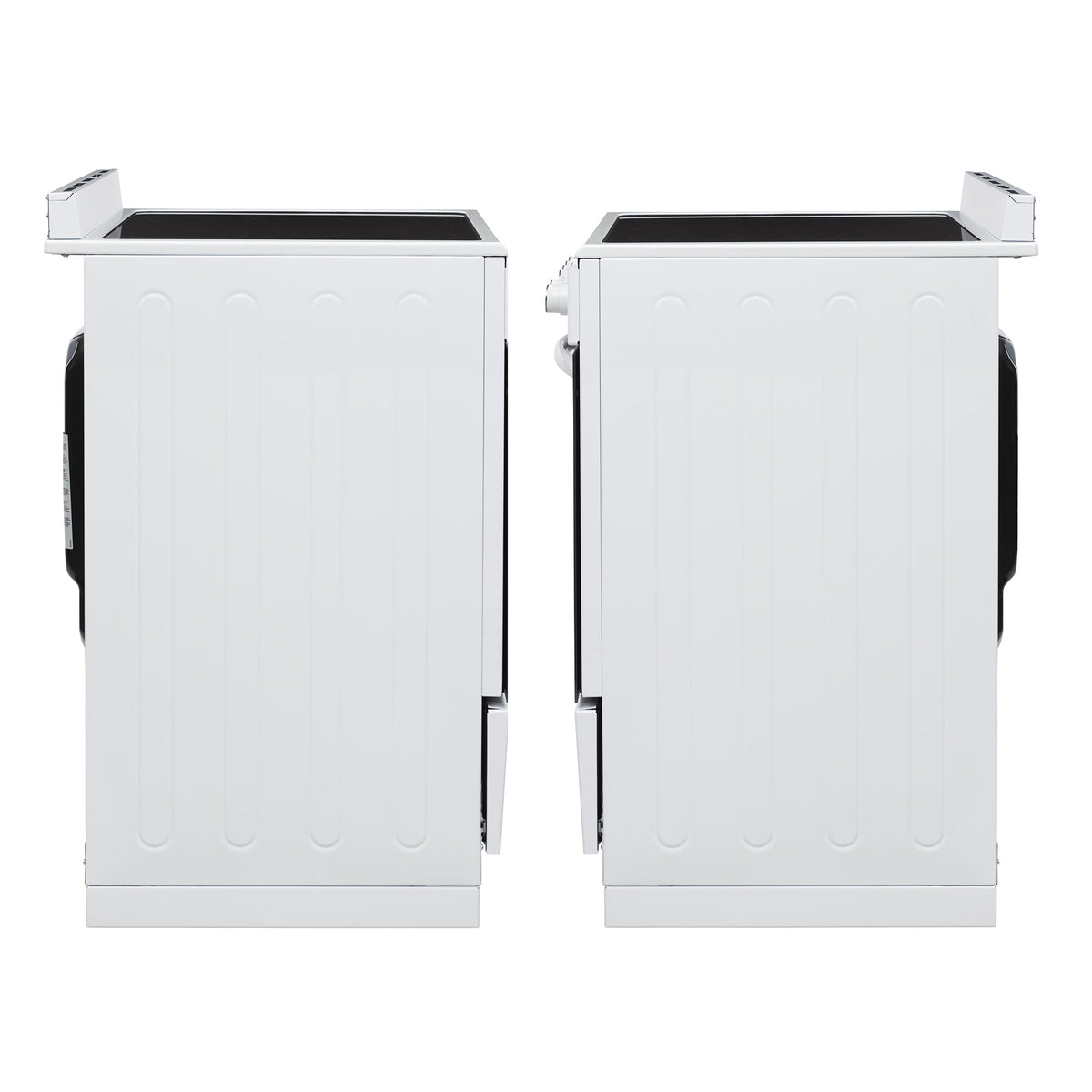 Equator 24 inch Electric Cooking Range 4 Ceramic Burner CONVECTION OVEN+AIR FRYER White