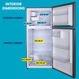 Conserv 30in Refrigerator 18cf Top Freezer INSTALLED ICE MAKER E-Star 110V