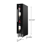 Equator 9 Bottles Wine Refrigerator 1-Zone Freestanding/Builtin 7 Color LED 110V