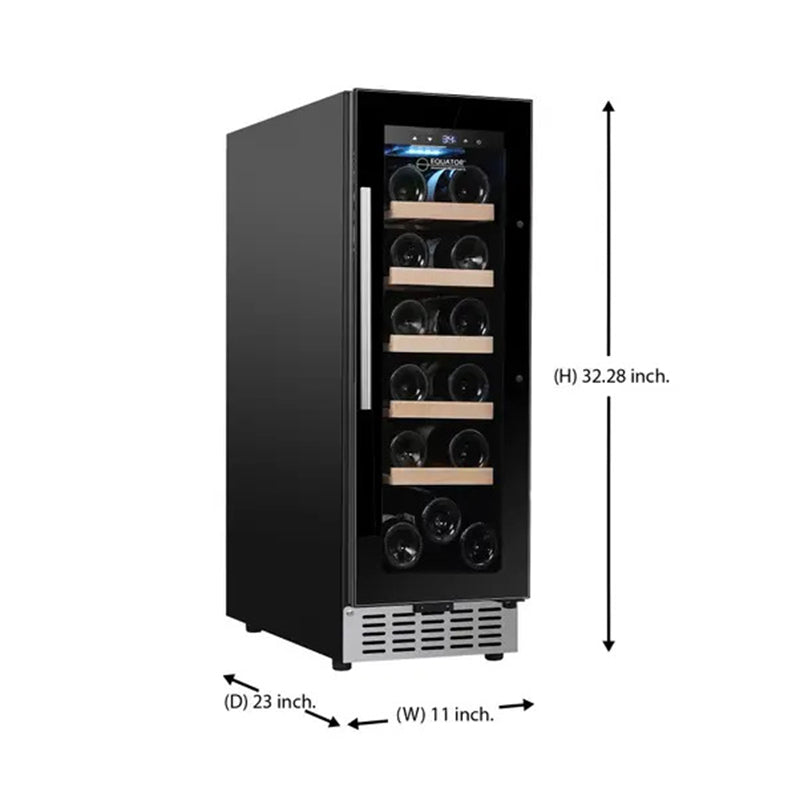 compact wine cooler for wine storage and chilling – WR 18