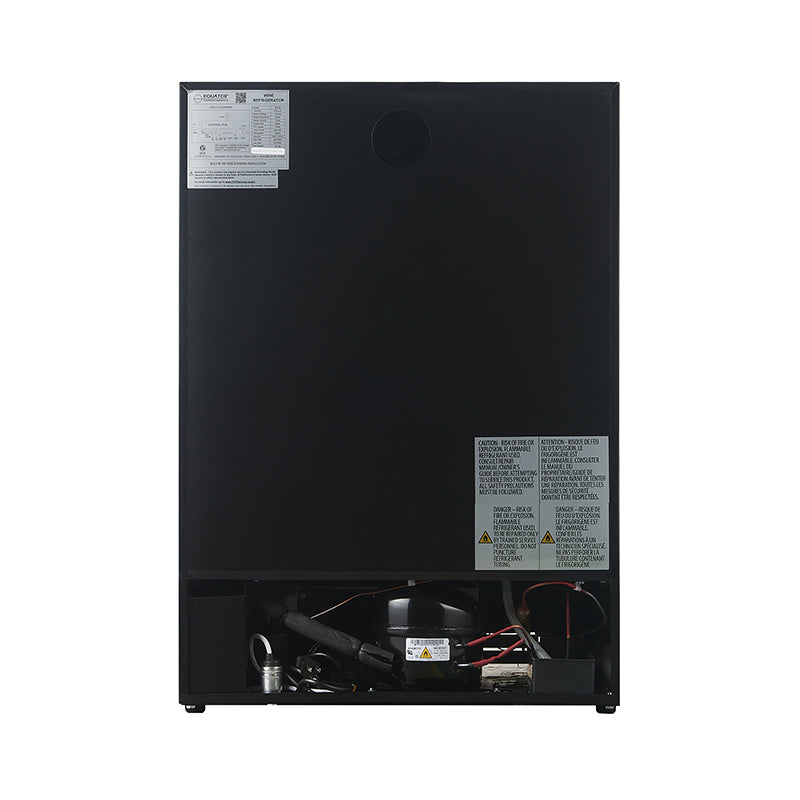 Enfriador de vino Equator de doble zona para 52 botellas, independiente/integrable, acero inoxidable, 110V
