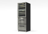 dual zone wine cooler for wine storage and chilling – WRD2 108
