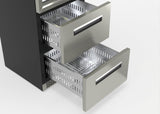 Equator Connoisseurs Club 3-Zone 84 Bottle Wine Refrigerator+2 Drawers 110V