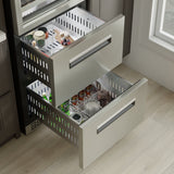 Equator Connoisseurs Club 3-Zone 84 Bottle Wine Refrigerator+2 Drawers 110V