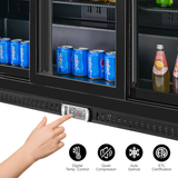 Equator-Vitlife Back Bar Cooler with 3 Sliding Glass Doors 11.6 Cu Ft 53 Wide